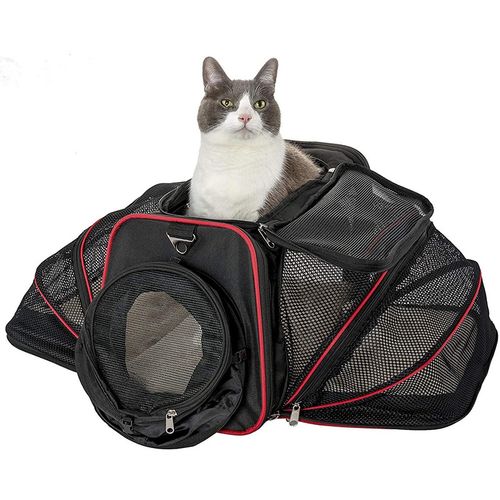 工厂定制宠物用品狗笼狗垫宠物笼航空箱 可扩展宠物包可折叠猫包